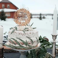 Hortense B. Hewitt Co. Rustic Wreath Wood Cake Pick