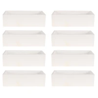 8 Pack: 12" Whitewashed Wood Box by Make Market®