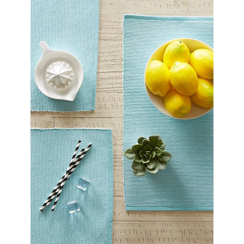DII® 2-Tone Ribbed Placemats