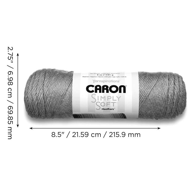 Caron® Simply Soft® Gray Heather Yarn