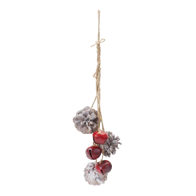 6ct. Bell & Pinecone Drop Ornaments