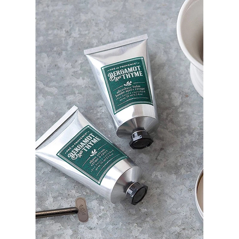 European Soaps Bergamot & Thyme Men's After-Shave Balm with Shea, 75mL