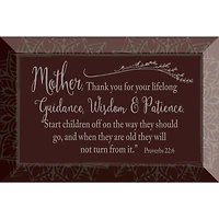 Mother, Thank You Glass Plaque with Easel & Hanger