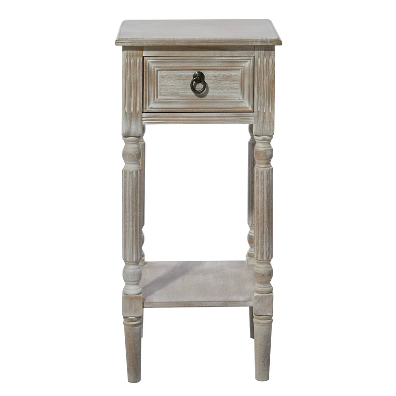 29" White Pine Farmhouse Accent Table