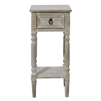 29" White Pine Farmhouse Accent Table