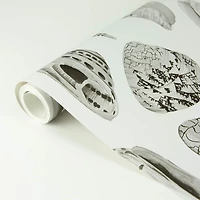 Scalamandre Graphite Coquina Peel & Stick Wallpaper