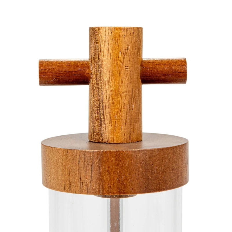 Hello Honey® 7" Natural Acacia Wood & Acrylic Salt & Pepper Mill
