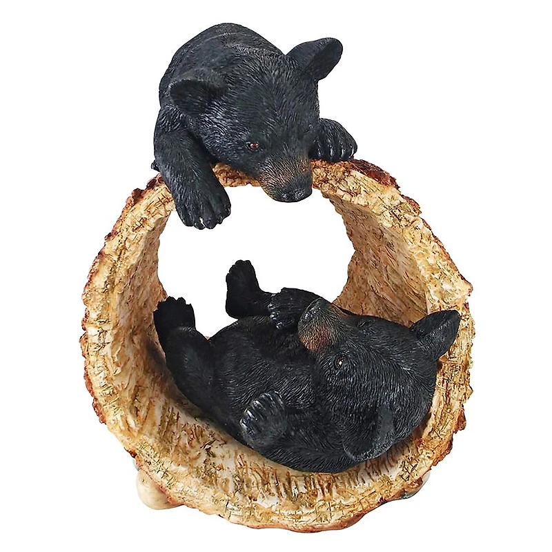 Design Toscano® 19" Rough Play Bear Cubs Garden Statue