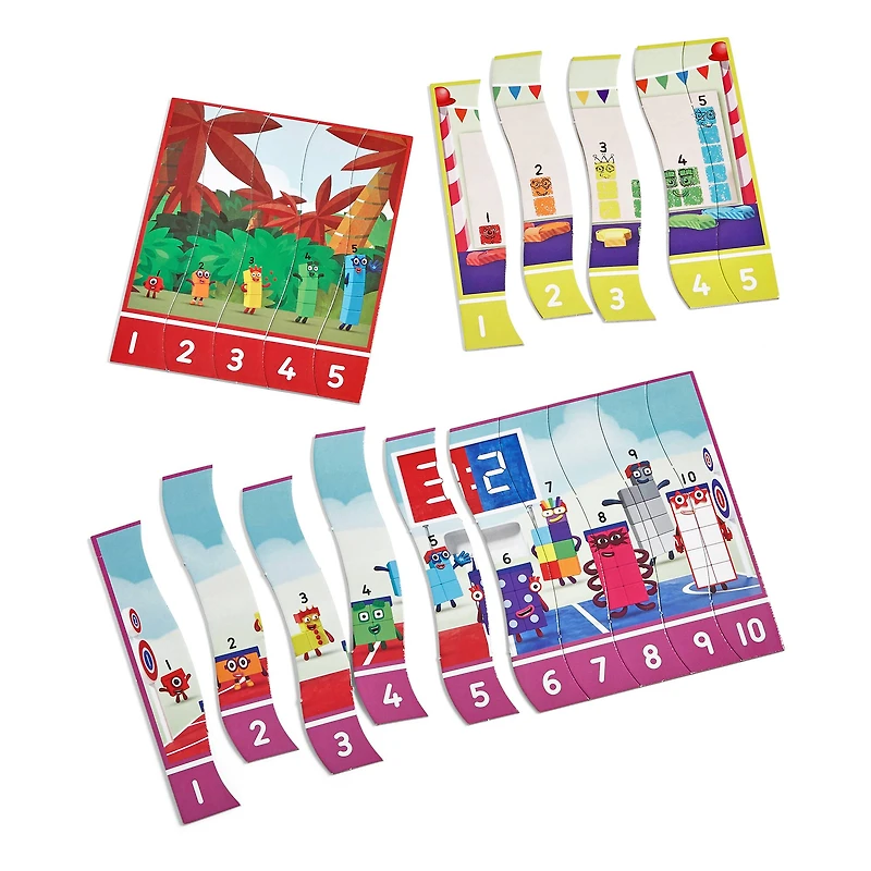 hand2mind Numberblocks® Simple Cut Sequencing Puzzle Set