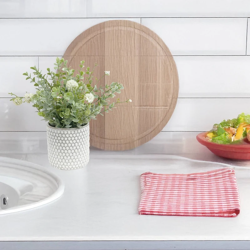 9.25" Premade Eucalyptus in Dotted Ceramic Pot by Ashland®