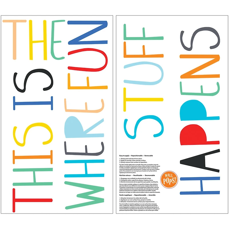 WallPops Fun Stuff Wall Quote