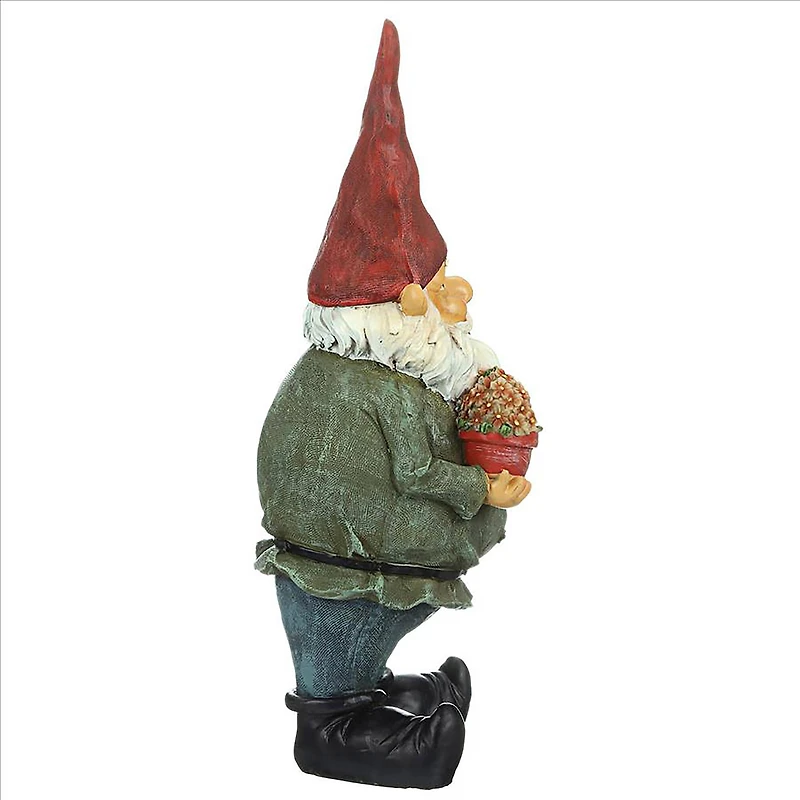 Design Toscano 17" Dagobert with Gifts Garden Gnome Statue
