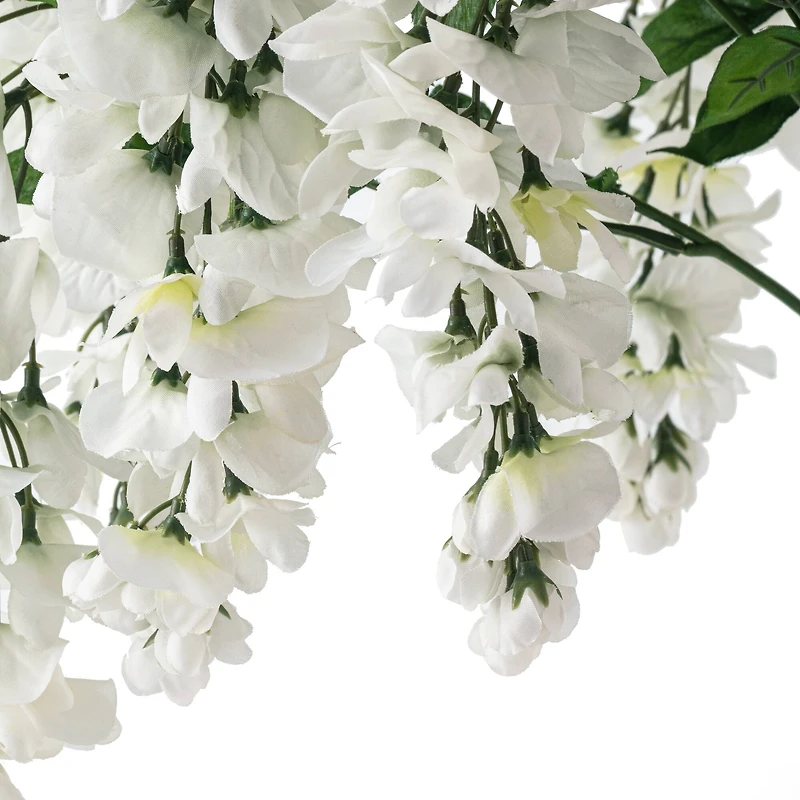 10 Pack: 17" White Wisteria Bush by Ashland®