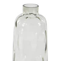 15" Gray Coastal Glass Vase