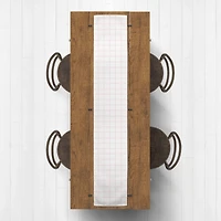 90" Pink Grid Pattern Poly Twill Table Runner