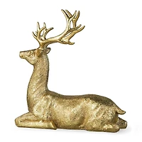 Glitzhome® 11" Lying Reindeer Table Décor