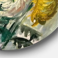 Designart - White and Golden Daisies