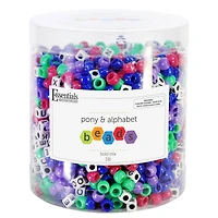 Essentials by Leisure Arts Pony & Alphabet Mix Beads, 1lb.