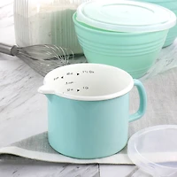 Martha Stewart 6 Cup Turquoise Enamel on Steel Measuring Cup