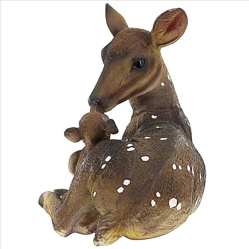 Design Toscano 9.5" Small Mother's Love Doe & Fawn Statue