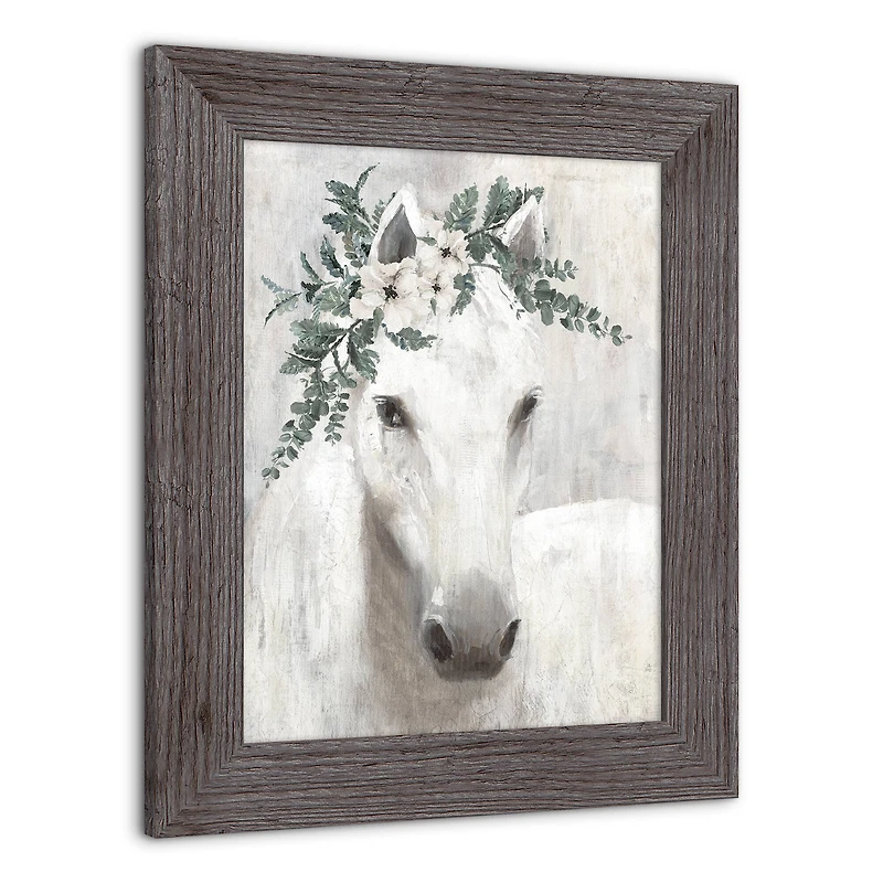 Horse with Greens Western Framed Print