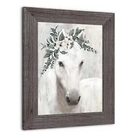 Horse with Greens Western Framed Print