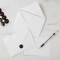 Silver Border Flat Cards & Envelopes by Recollections