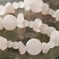 6 Pack: Matte Rose Quartz Stone Beads by Bead Landing™