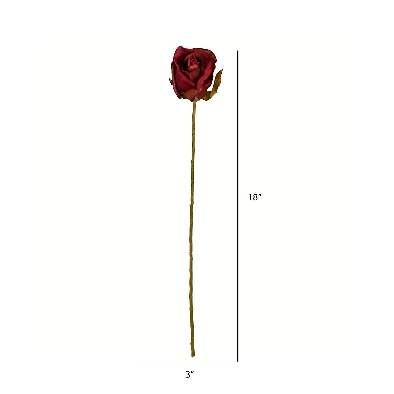 Burgundy Rose Stem, 12ct.