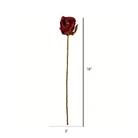 Burgundy Rose Stem, 12ct.