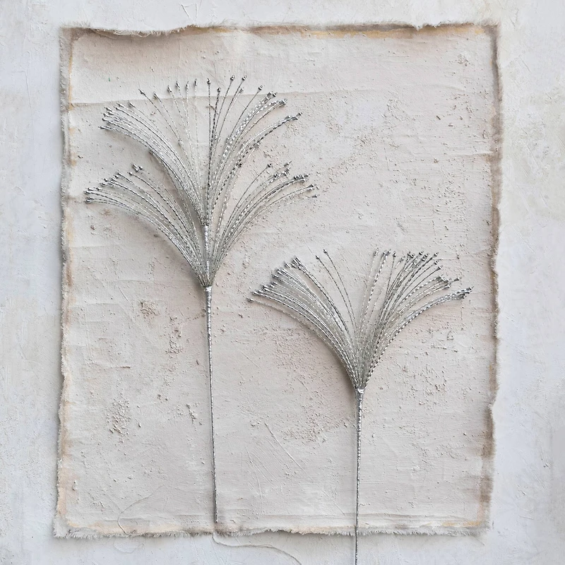 Hello Honey® 26" Silver Beaded Spray