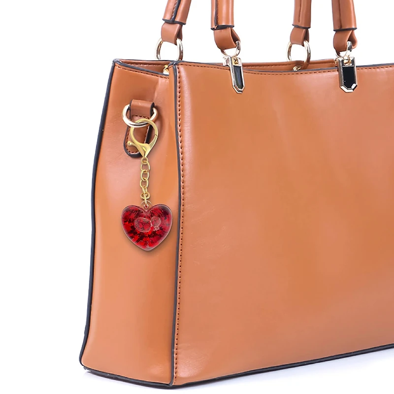 Blue Moon Studio™ Red Shaker Heart Bag Charm