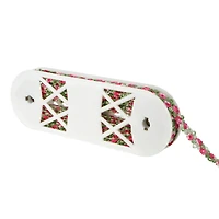 3/4" Pink Flower Crochet Embroidery Trim by Celebrate It®