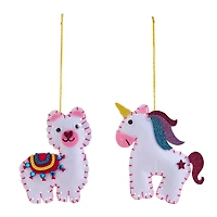 Unicorn & Llama Felt Sewing Kit by Creatology™