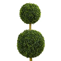 5.5ft. Potted Triple Ball Boxwood Topiary Tree
