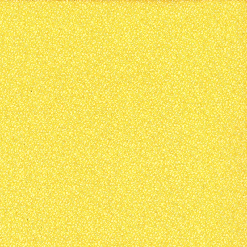 Fabric Traditions Yellow Illusions Floral Cotton Fabric