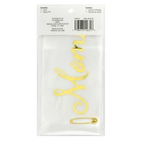 5ft. White & Gold Mommy to Be Sash by Celebrate It™