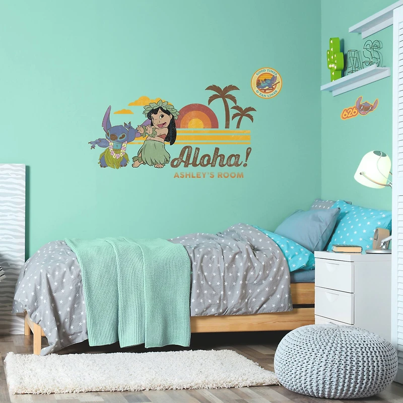 RoomMates Lilo & Stitch Peel & Stick Giant Wall Decal Set with Alphabet