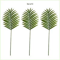 33" Green Palm Frond Stems, 3ct.
