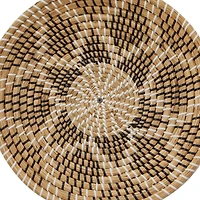 Brown Seagrass Bohemian Wall Decor, Set of 5 13", 19", 16", 14"