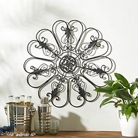Glitzhome® 23.75" Traditional Iron Scroll Wall Décor