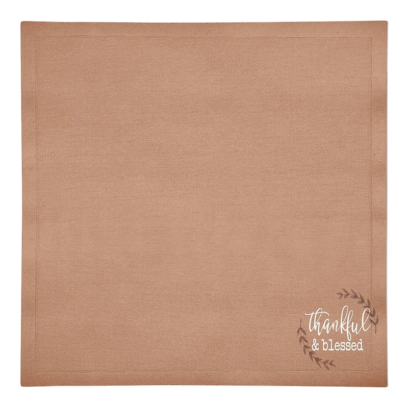 Thankful Blessed Cotton Twill Napkin