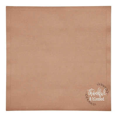Thankful Blessed Cotton Twill Napkin