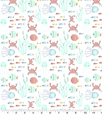 Springs Creative Mermaid Fun Down Under Cotton Fabric