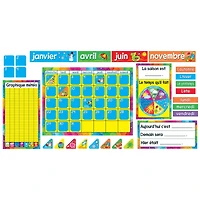 Trend Enterprises® Calendrier Annuel French Bulletin Board Set