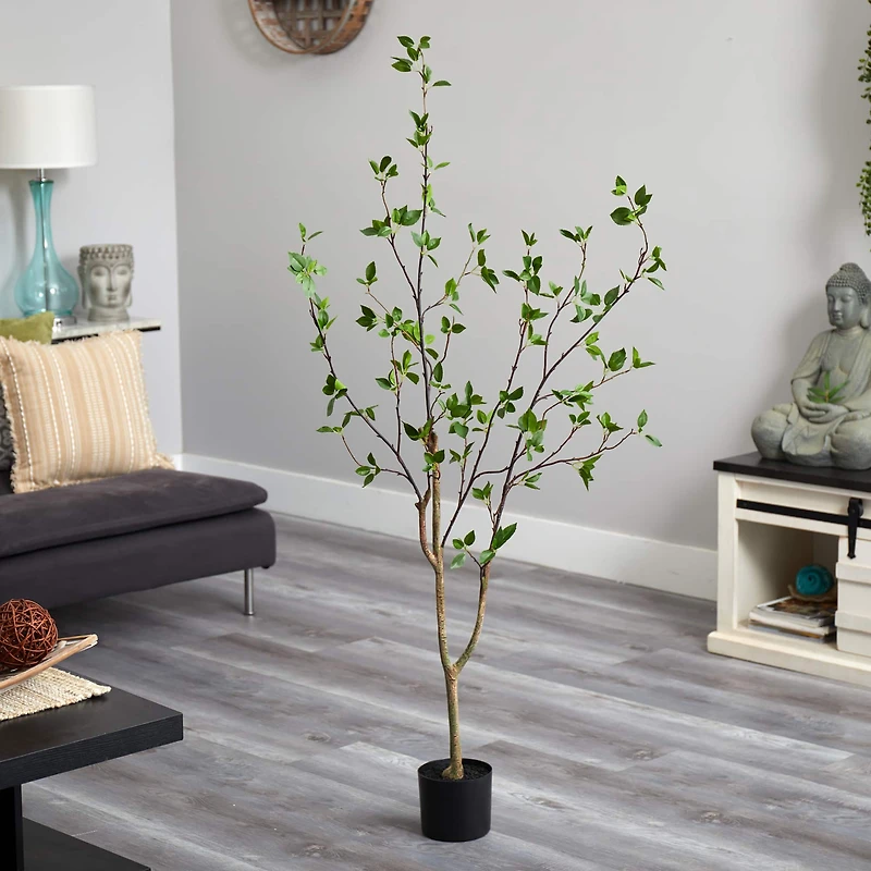 5ft. Minimalist Potted Citrus Artificial Tree