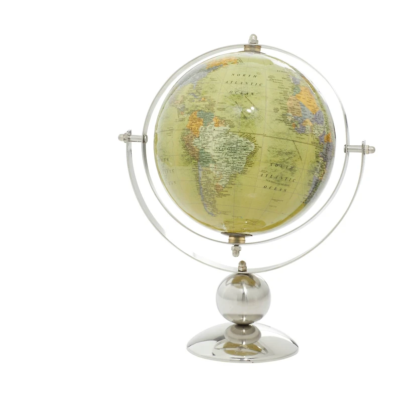 11" Silver Steel Traditional Globe