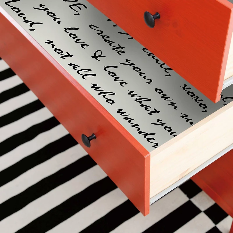 RoomMates Black Dream Big Script Peel & Stick Wallpaper