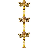 12 Pack: Glass & Metal Dragonfly Beads