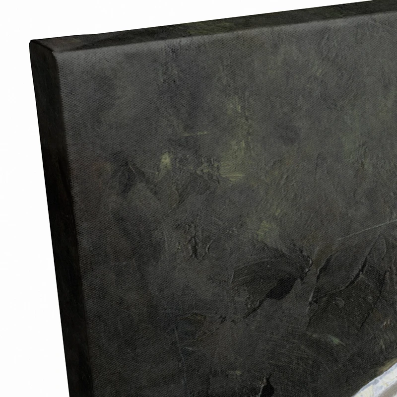 White Rustic Patriotic Barn II Canvas Wall Art